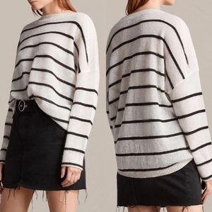 Allsaints "Misty" crew or boat neck sweater mohair EUC